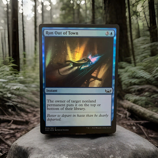 MTG SNC: Run Out of Town (Instant) Streets of New Capenna 058/281 Foil Common