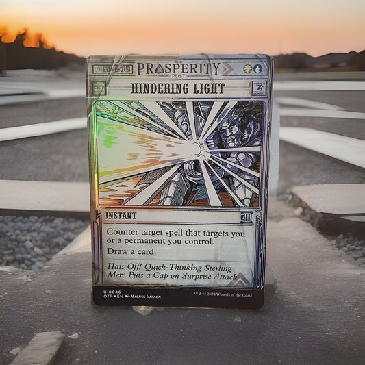 Hindering Light Breaking News Prosperity Post foil MTG card 0046