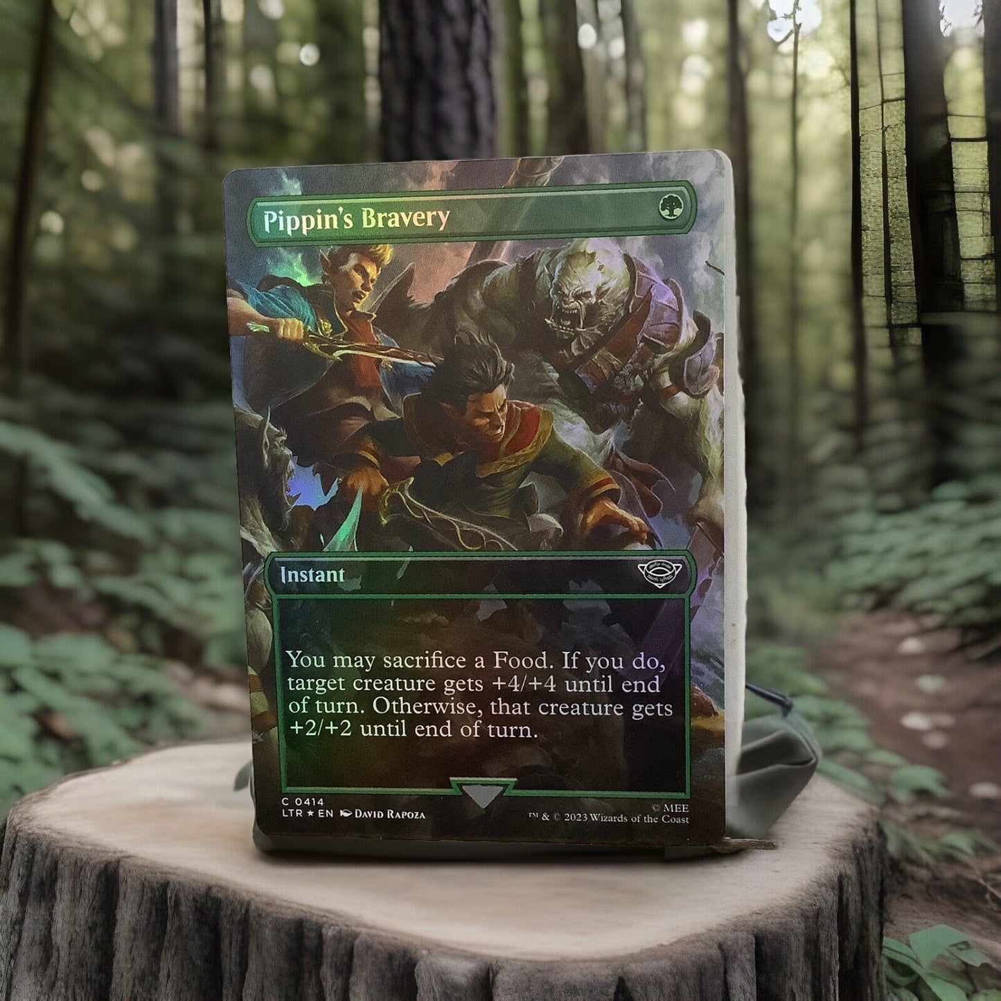 MTG LTR: Pippin's Bravery (Instant) Extended Art Common Foil 0414