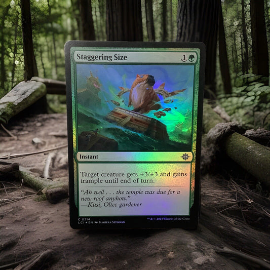 MTG LCI: Staggering Size (Instant) The Lost Caverns of Ixalan 0214 Foil Common