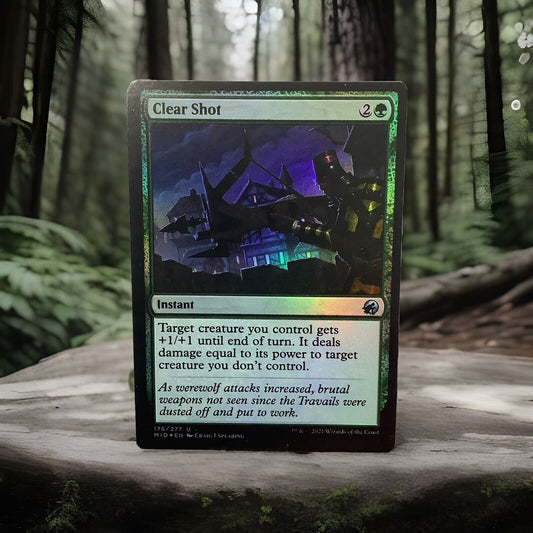 MTG MID: Clear Shot (Instant) Innistrad: Midnight Hunt 176/277 Foil Uncommon