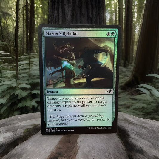 MTG NEO: Master's Rebuke Kamigawa: Neon Dynasty 202/302 Regular Common Foil