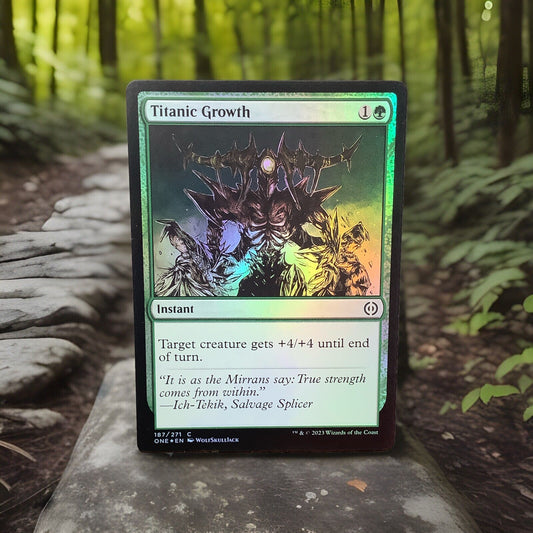 MTG ONE: Titanic Growth Phyrexia: All Will Be One 187/271 Regular Common Foil