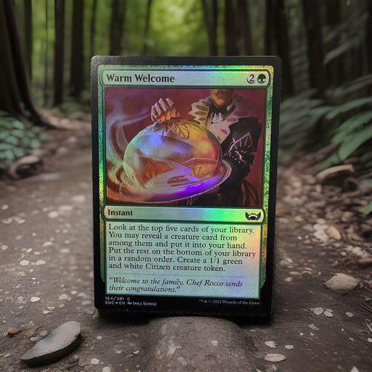 MTG SNC: Warm Welcome (Instant) Streets of New Capenna 164 Regular Common Foil
