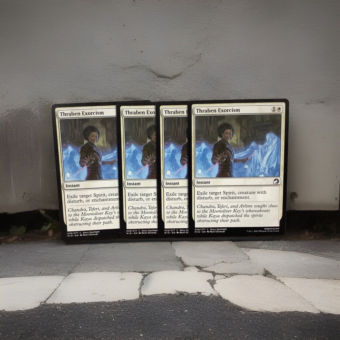 MTG MID: X4 Thraben Exorcism Innistrad: Midnight Hunt 039/277 Regular Common