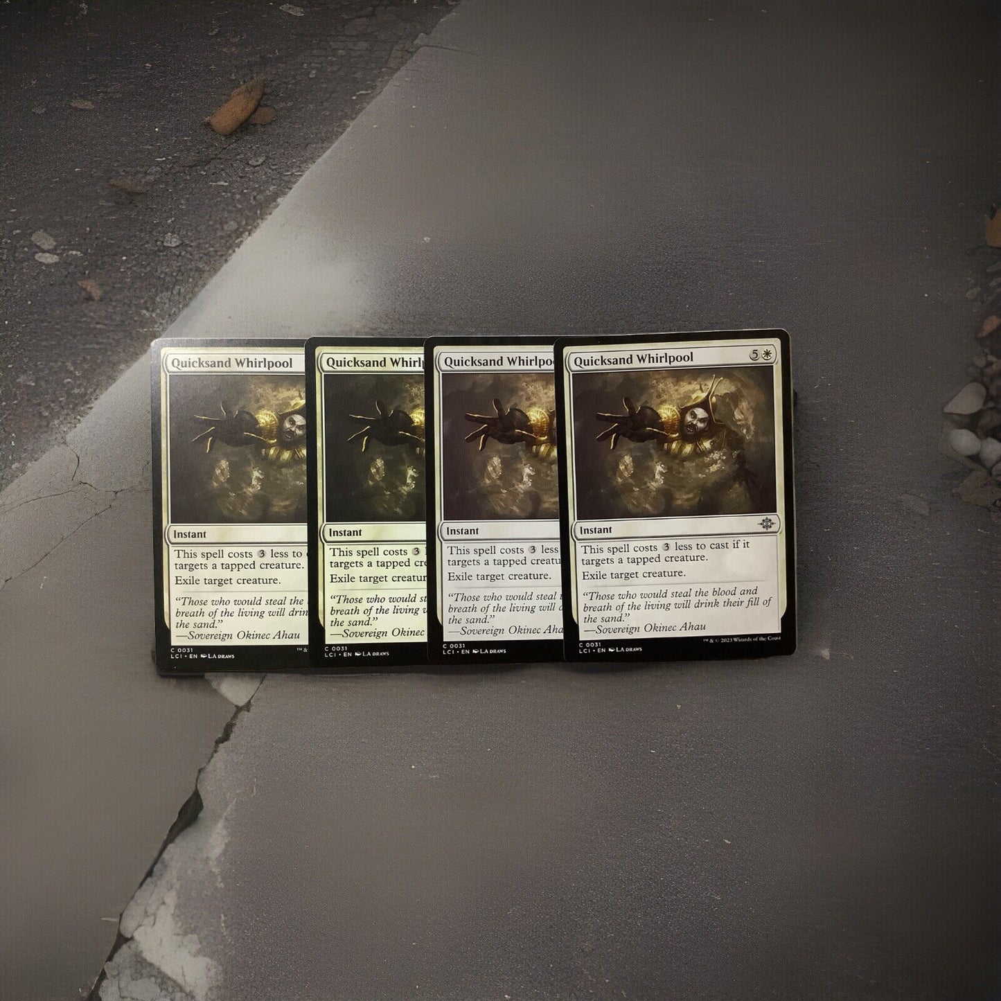 Quicksand Whirlpool LCI 031 Magic the Gathering instant removal card playset from Lost Caverns of Ixalan.