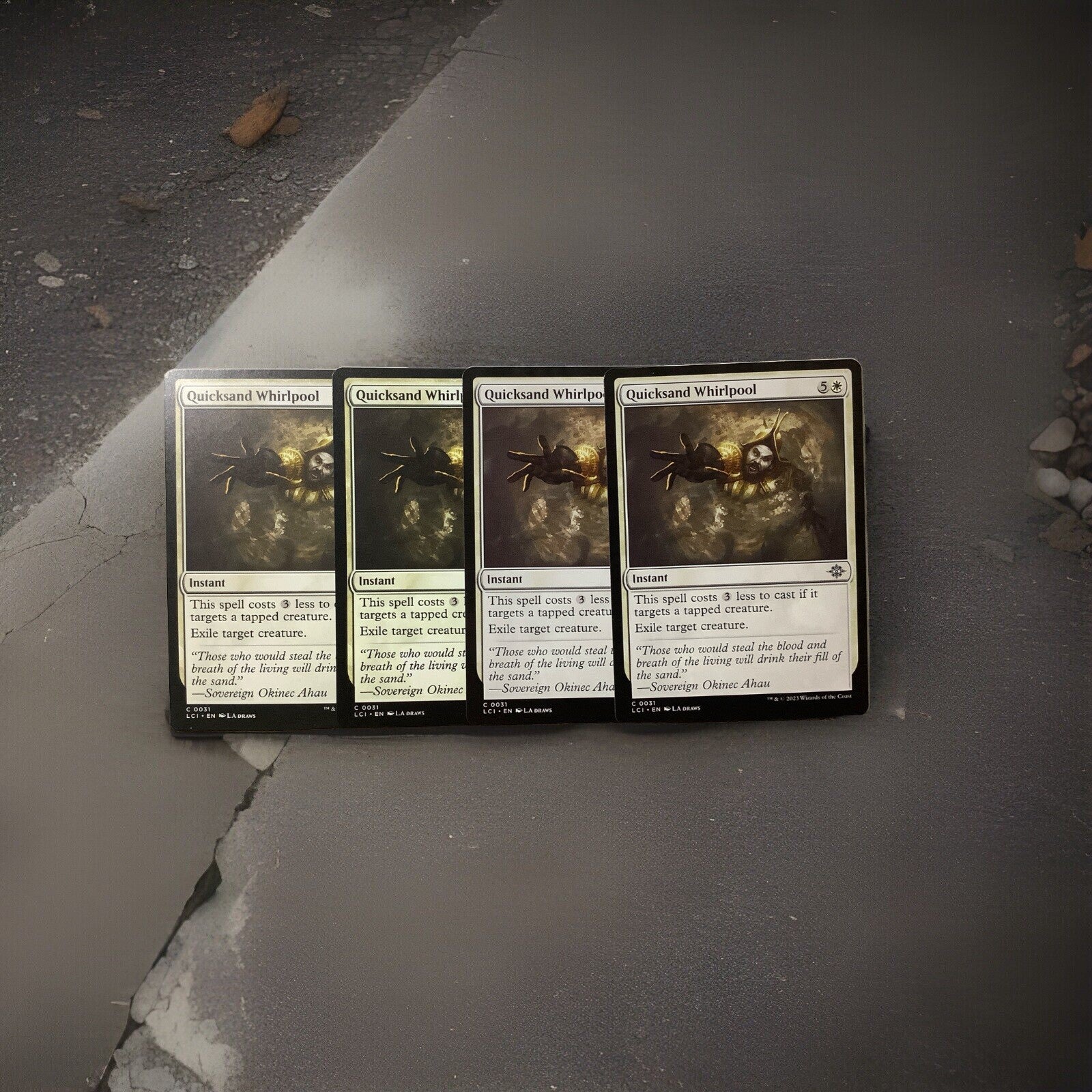 Quicksand Whirlpool LCI 031 Magic the Gathering instant removal card playset from Lost Caverns of Ixalan.