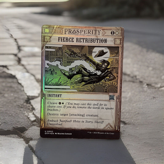 MTG OTP: Fierce Retribution Outlaws of Thunder Junction: Breaking News 2 Foil