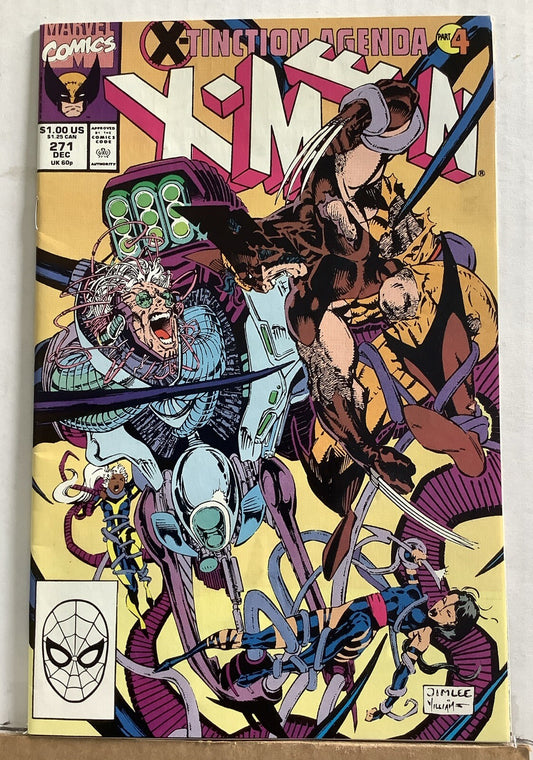 Uncanny X-Men #271 comic book cover featuring the X-Tinction Agenda crossover storyline.