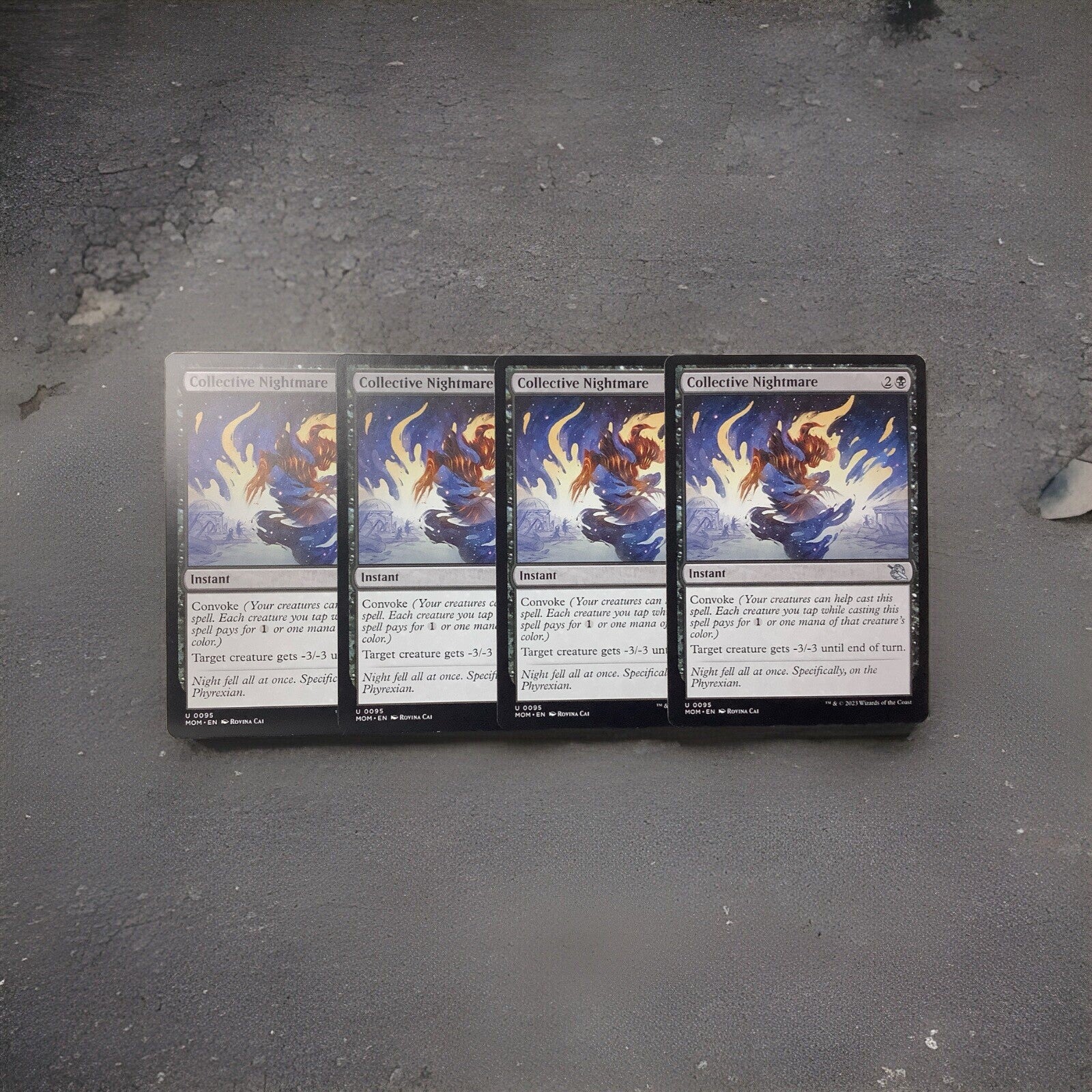 Collective Nightmare MOM 095 x4 regular finish MTG instant playset