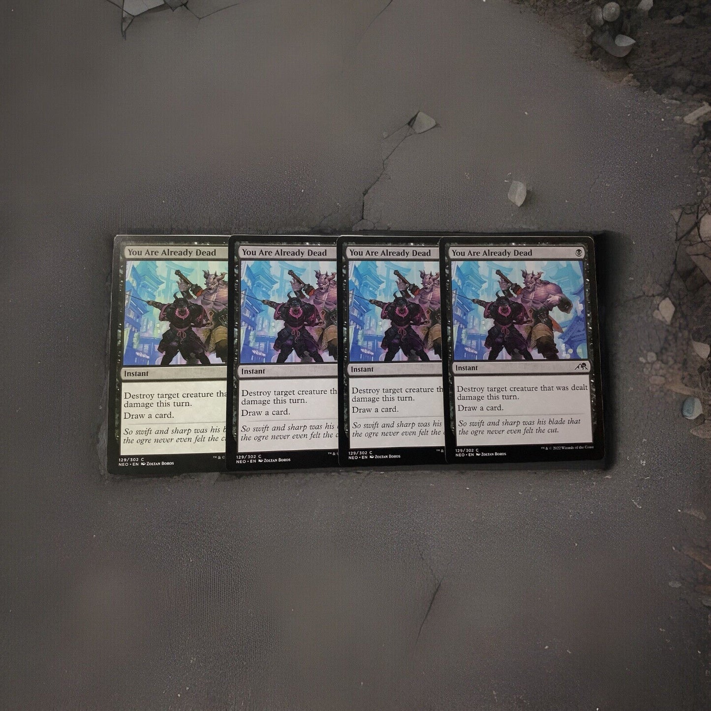 You Are Already Dead instant card bundle from MTG Kamigawa Neon Dynasty