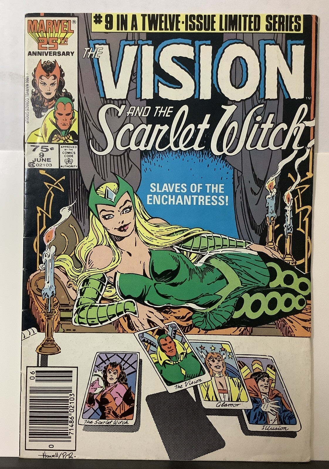 Vision and the Scarlet Witch #9 1986 Marvel limited series comic cover