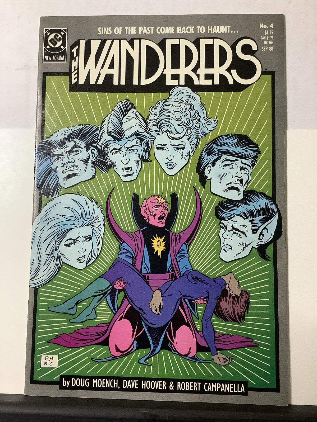 The Wanderers #4 comic book cover (DC Comics 1988)