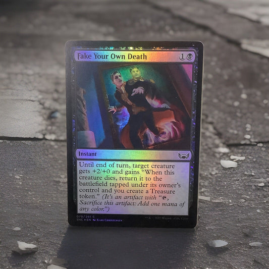 MTG SNC: Fake Your Own Death Streets of New Capenna 079/281 Regular Common Foil