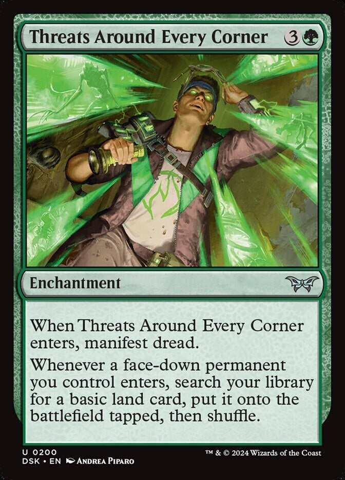 Threats Around Every Corner DSK 0200 MTG enchantment card regular finish