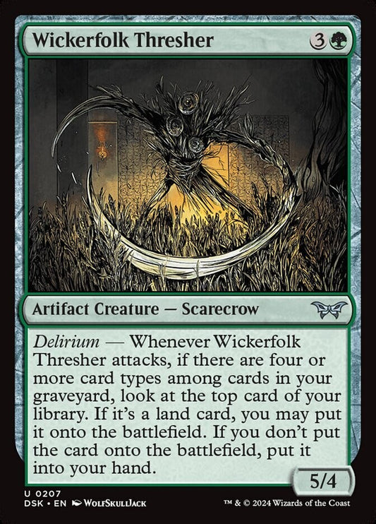 MTG DSK: Wickerfolk Thresher (Artifact Creature Scarecrow) Regular Uncommon 0207