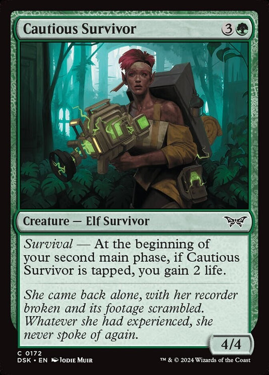 MTG DSK: Cautious Survivor (Creature Elf Survivor) Regular Common 0172