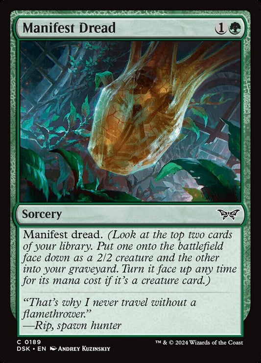 MTG DSK: Manifest Dread (Sorcery) 0189 Duskmourn: House of Horror Regular
