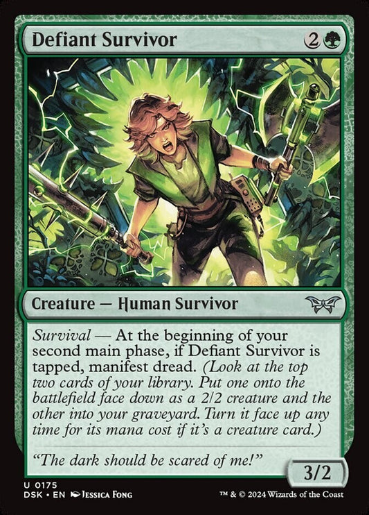 MTG DSK: Defiant Survivor (Creature Human Survivor) Duskmourn: House of Horror