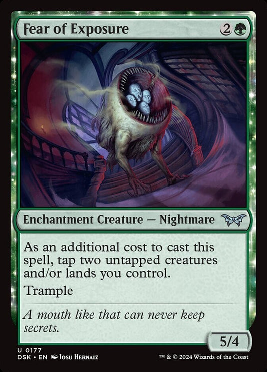 MTG DSK: Fear of Exposure (Enchantment Creature Nightmare) Regular Uncommon 0177