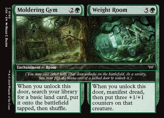 MTG DSK: Moldering Gym Weight Room (Enchantment Room) Regular Common 0190