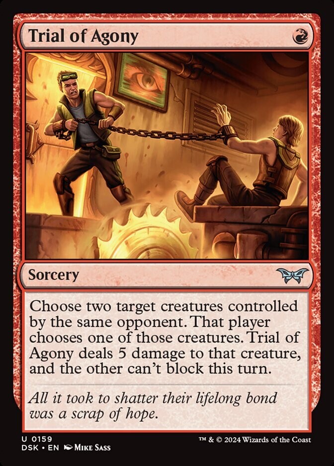 Trial of Agony DSK 159 Regular MTG card DM Vault Co.