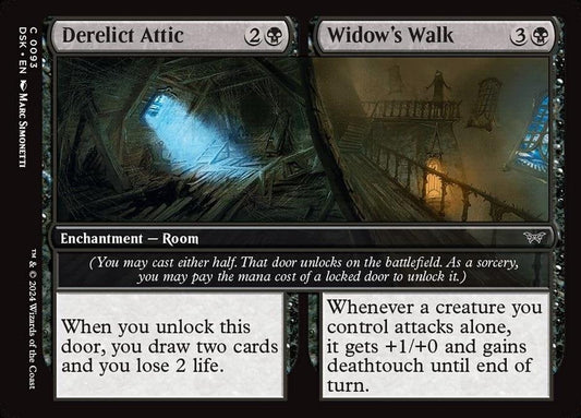 MTG DSK: Derelict Attic Widow's Walk (Enchantment Room) Regular Common 0093