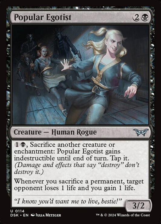MTG DSK: Popular Egotist (Creature Human Rogue) Regular Uncommon 0114 Duskmourn