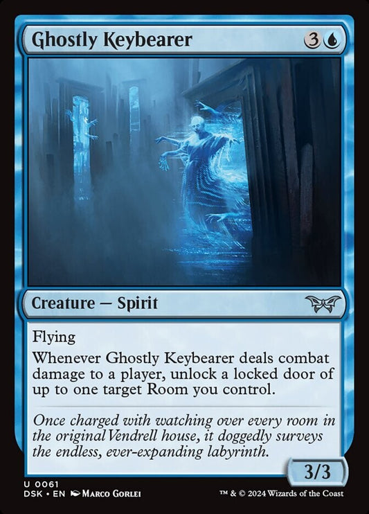 MTG DSK: Ghostly Keybearer (Creature Spirit) Regular Uncommon 0061 Duskmourn
