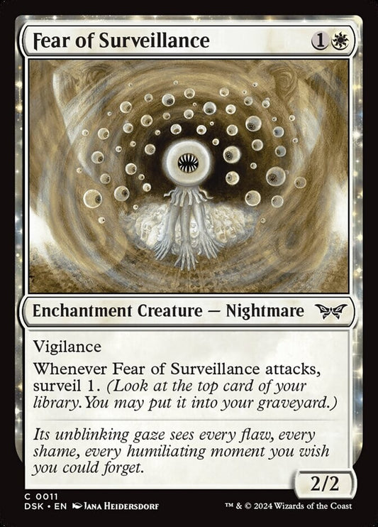 Magic: The Gathering Fear of Surveillance – MTG DSK Common