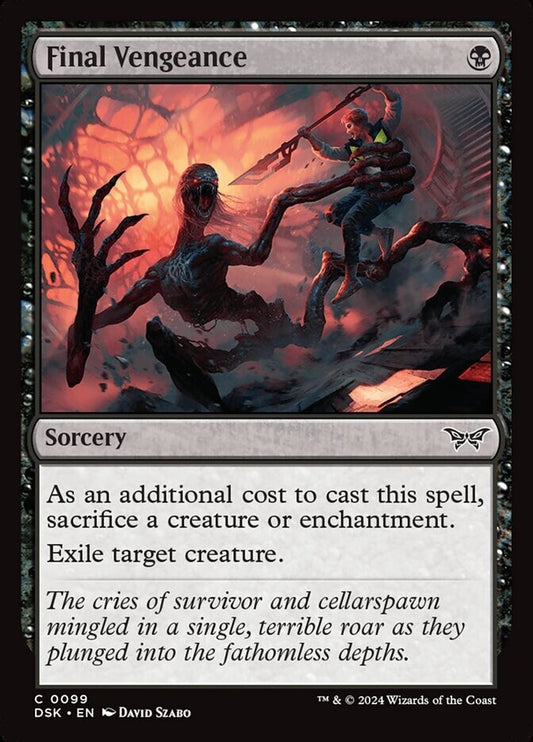 Final Vengeance Magic the Gathering Duskmourn sorcery card