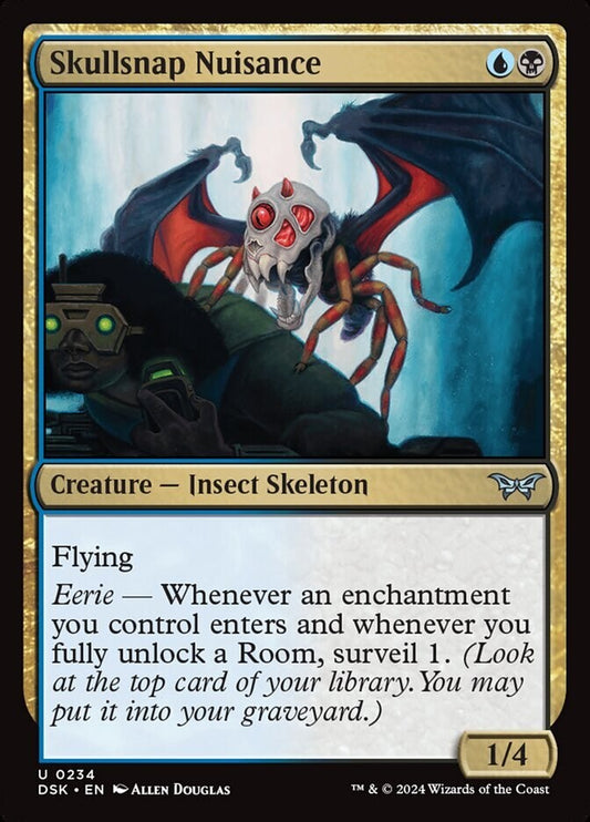 Skullsnap Nuisance uncommon Creature Insect Skeleton from Duskmourn MTG