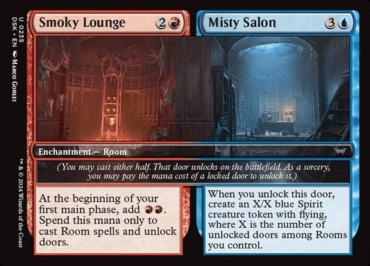 Smoky Lounge // Misty Salon — Duskmourn House of Horror — Regular Uncommon — DM Vault Co.
