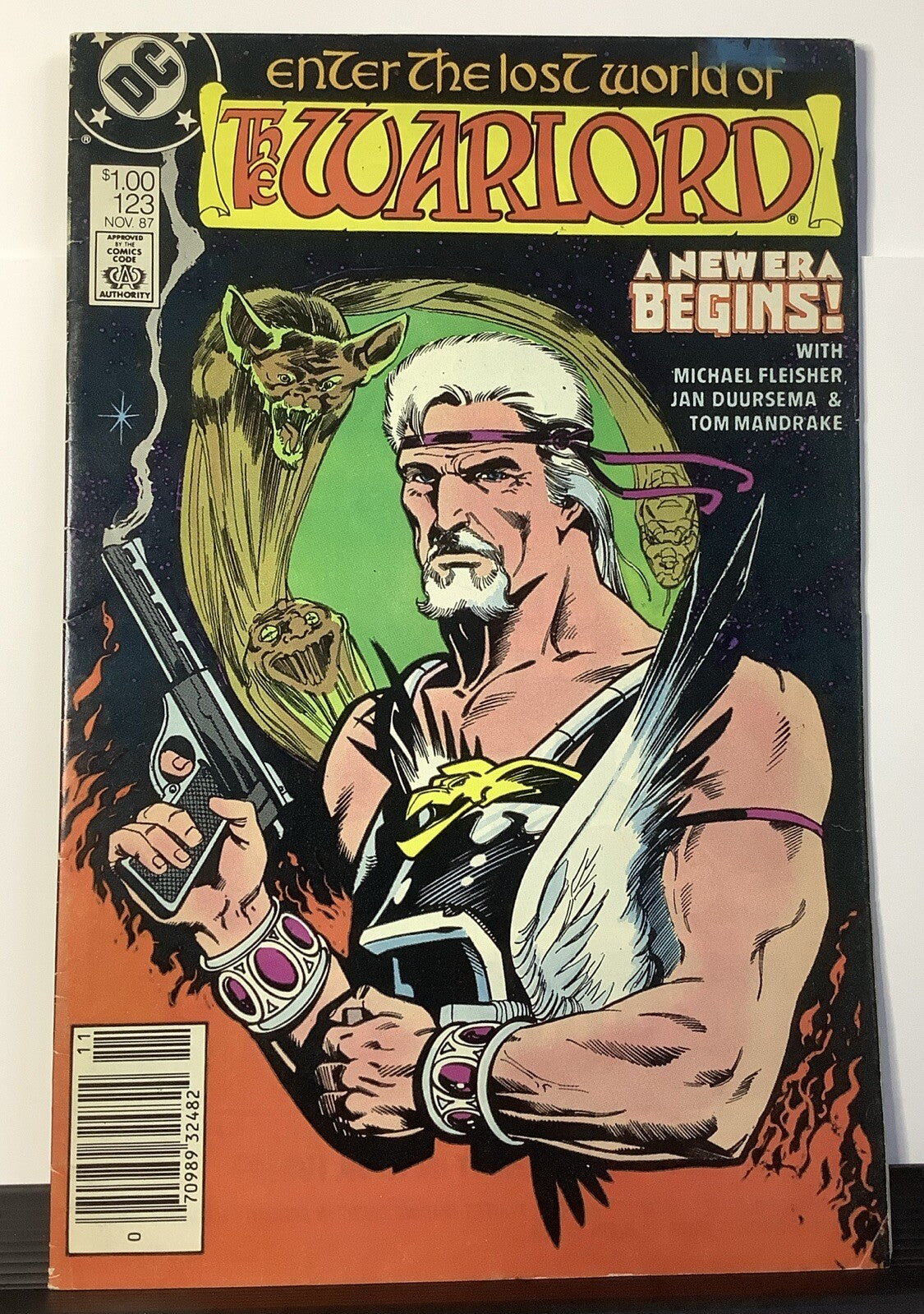 Warlord #123 (1987) – DC Comics Newsstand Edition