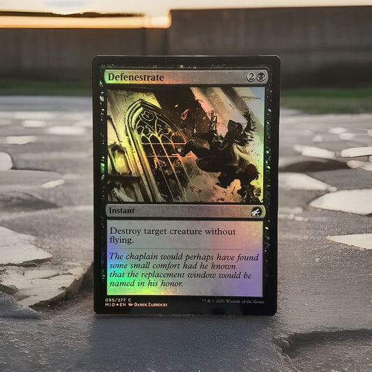 Defenestrate MID 095 Foil MTG Instant removal Innistrad Midnight Hunt — DM Vault Co
