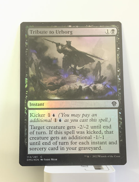 Tribute to Urborg DMU 113 foil finish MTG card front