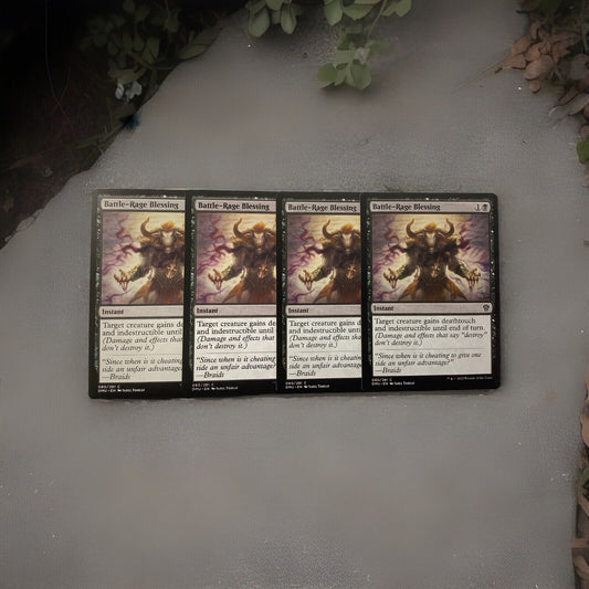 Magic: The Gathering card Battle-Rage Blessing from Dominaria United, DMU 0080/281.
