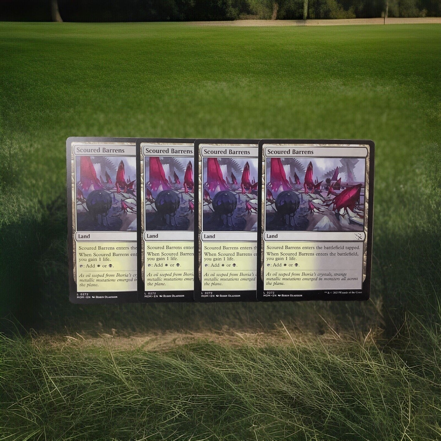 Scoured Barrens MOM 272 regular finish playset from March of the Machine.