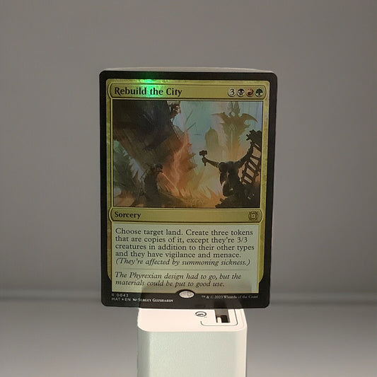 Rebuild the City — MAT Foil Rare MTG card
