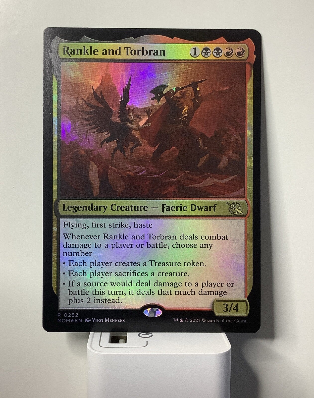 Rankle and Torbran MOM 252 Foil from March of the Machine.