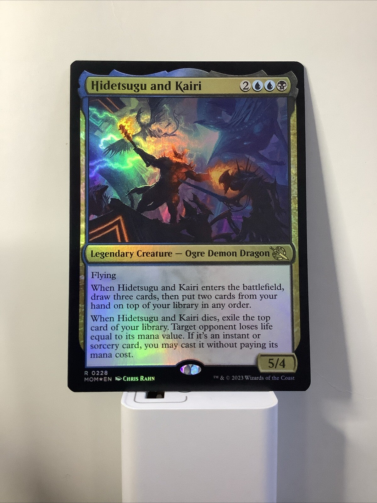 Hidetsugu and Kairi MOM #228 Foil Rare from March of the Machine.