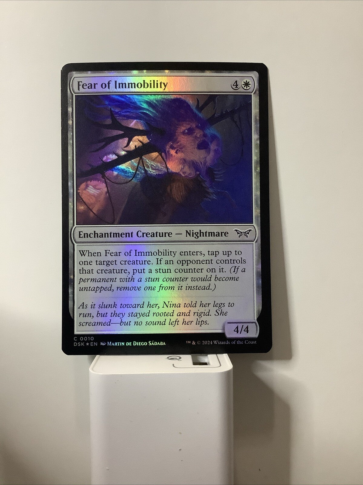 Fear of Immobility MTG foil DSK 10 enchantment creature nightmare stun control card