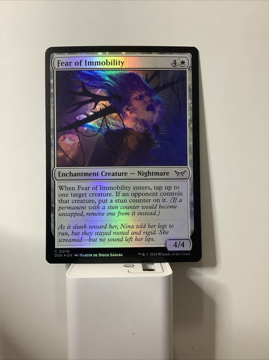 Fear of Immobility MTG foil DSK 10 enchantment creature nightmare stun control card