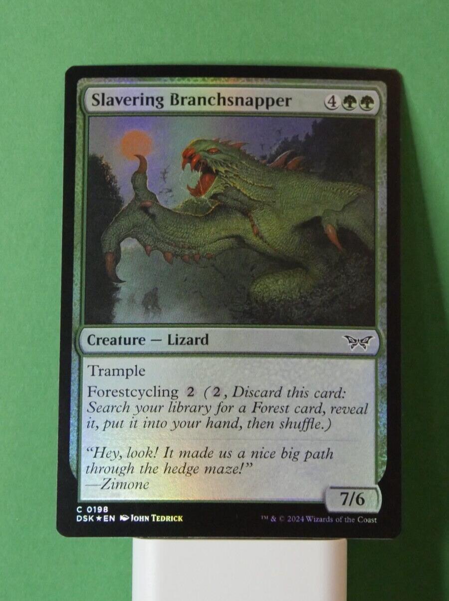 MTG DSK: Slavering Branchsnapper (Creature Lizard) Regular Common Foil 0198