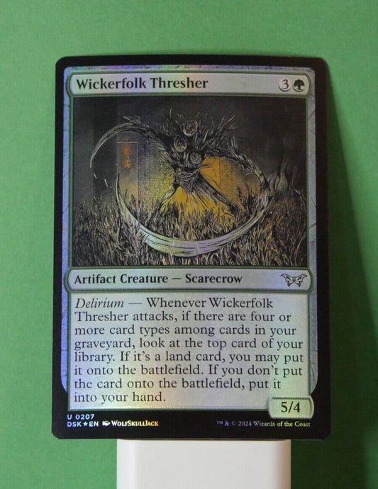 MTG DSK: Wickerfolk Thresher (Artifact Creature Scarecrow) Regular Foil 0207