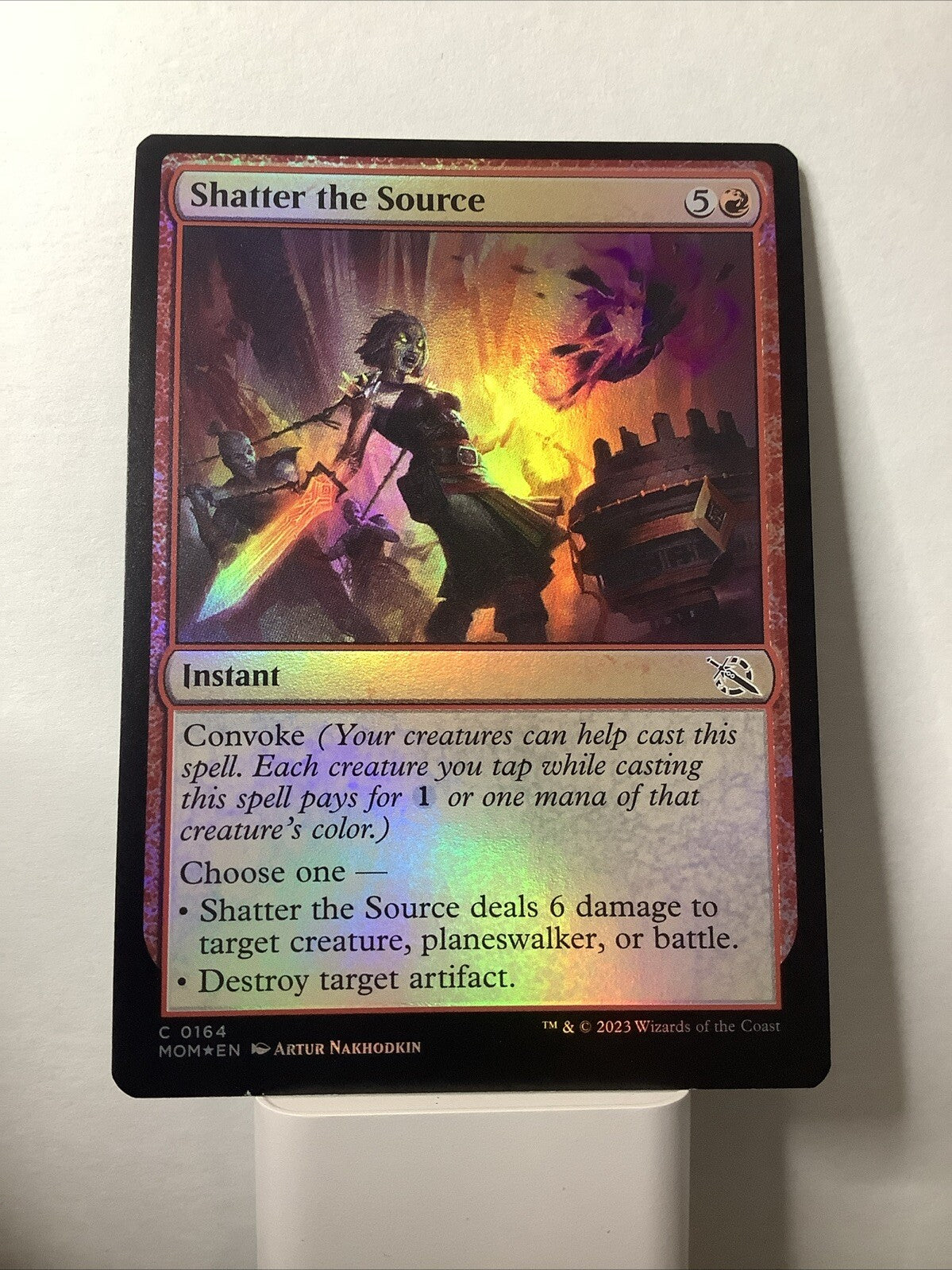 Shatter the Source MOM 164 Foil from March of the Machine.