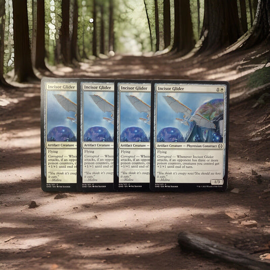 Magic: The Gathering Incisor Glider – x4 playset – MTG ONE