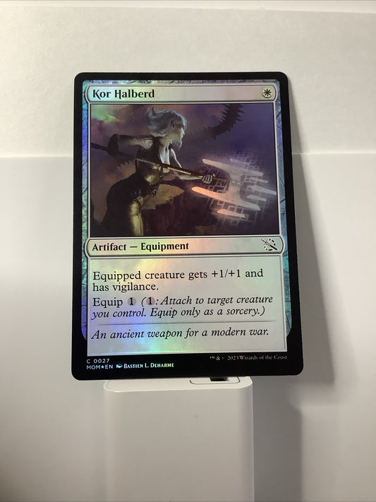 Kor Halberd foil MTG card from March of the Machine MOM 27