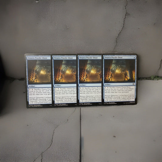 Magic the Gathering Orazca Puzzle-Door four card lot artifact from The Lost Caverns of Ixalan