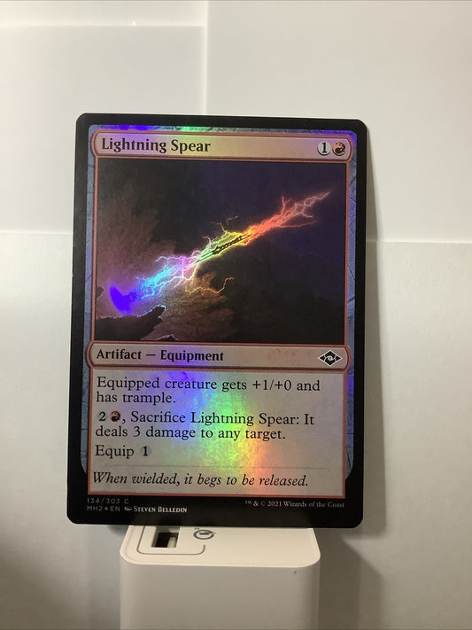 MTG MH2: Lightning Spear (Artifact Equipment) Common 134 Modern Horizons 2 Foil